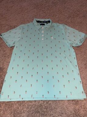 William Murray Golf Polo Shirt Extra Large XL Cactus Golfer Print Mens